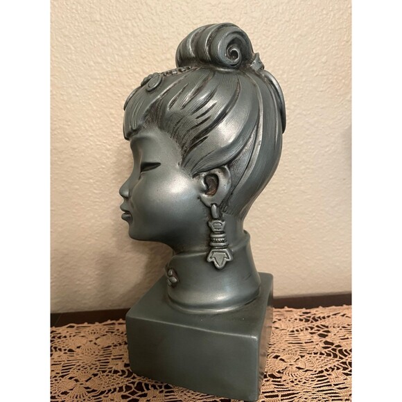 1960 Universal Statutory Corp Chinoiserie Style Woman Bust - Picture 3 of 10